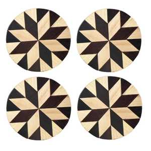 Top Quality Wood Tea Coasters <b>Cup</b> <b>Mats</b> Pads 10mm Eco-Friendly Wholesale Price New Colored Tableware Export Quality Coasters - Product Image 2