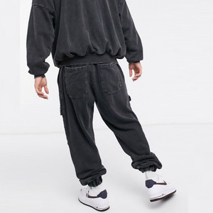 Ensemble survêtement à capuche et pantalon de jogging, couleur unie, coupe classique, longueur intégrale, vêtements d'hiver respirants, style décontracté, 100% coton - Product Image 2