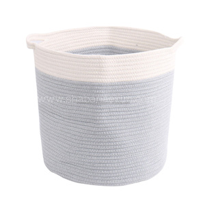 Panier de rangement en corde de coton à la mode étagère tissée bac de rangement en corde de coton panier de jouets pour intérieur et extérieur d'Inde - Product Image 3