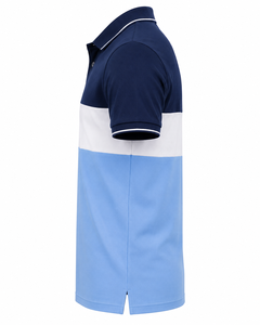 เสื้อโปโลชายสามสี แขนสั้น คอปกปิเก้ ระบายอากาศได้ดี เหมาะสำหรับใส่ลำลองหรือเล่นกอล์ฟ รับผลิตตามแบบ OEM ODM - Product Image 4