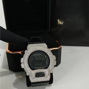 Reloj GM6900 Completamente Adornado con Diamantes de Imitación VVS Moissanite, Caja y Correa con Incrustaciones de Diamantes, Bisel con Certificado GRA, Pasa el Test de Diamantes - Product Image 5