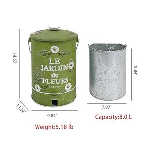Reliable Manufacturer Functional Iron Waste <b>Bin</b> <b>Metal</b> Garbage Can Manufacturer Supplier For Hotel Restaurant Office Factory - Product Image 3