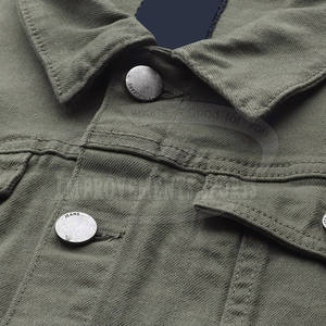 แจ็กเก็ตยีนส์คอปกพับของผู้ชายแจ็กเก็ตยีนส์ขนาดใหญ่พิเศษสำหรับกลางแจ้ง - Product Image 4