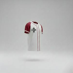 Camisetas de Béisbol con Estampado Digital 100% Poliéster, Transpirables, de Secado Rápido, Cuello en V, Manga Corta, por RIVIAN ATLANTIC - Product Image 5