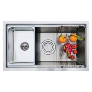 Embossed 304 Stainless Steel <b>Kitchen</b> <b>Sink</b> Handmade Undermount <b>Sink</b> Anti Scratch with very good prices from Vietnam - Product Image 2