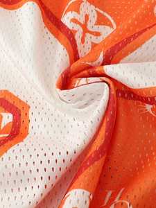 Camiseta Deportiva ODM Estilo Retro, Tejido de Poliéster, Diseño Personalizado Naranja Brillante, Jersey de Malla, Jersey de Fútbol Americano, Ropa Deportiva - Product Image 5