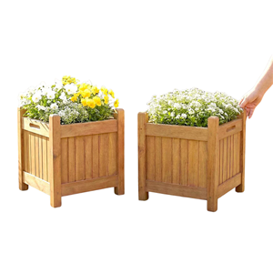 Wholesale Acacia Wood Raised Garden Bed, Decorative Wooden <b>Planter</b> Box For Outdoor <b>Vegetables</b> Flowers Vietnam - Product Image 3