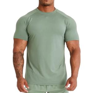 High quality men <b>100</b>%<b>Polyester</b> Short Sleeve summer T-<b>shirt</b> o. Neck quick dry and breathable casual running t.<b>shirt</b> for men - Product Image 5