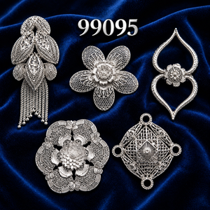 Juego de Joyería Nupcial Tradicional MOLL JEWELLERS 99100 con Circonitas, Diseño de Constelación, Anillos para Mujer, Accesorios de Boda, Oro de 24K - Product Image 4