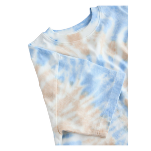 T-shirt à manches courtes tie-dye pour homme, coupe classique, col rond, jersey décontracté en coton - Product Image 5