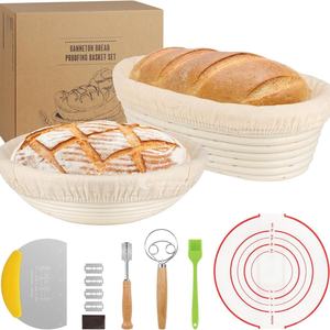 Kit de boulangerie vietnamien fait main pour débutants, avec panier de levage ovale et accessoires pour la pâte - Product Image 5