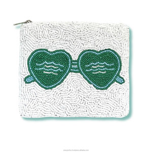 Monedero hecho a mano personalizado para golf rosa, bolsa de cuentas de semillas con cuentas, Mini cartera con cremallera, bolso de mano bonito para mujer, bolsa de regalo pequeña para mujer - Product Image 4