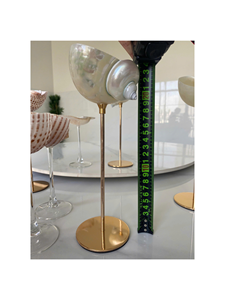 Verre à vin décoratif artisanal en coquille d'escargot naturelle, coupe en coquillage pour bar, fête, mariage, décoration de station balnéaire, vente chaude - Product Image 3