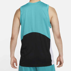 Débardeur tricoté color-block pour homme, col rond, séchage rapide, vêtement de sport, design uni, polyester, tenue décontractée - Product Image 2