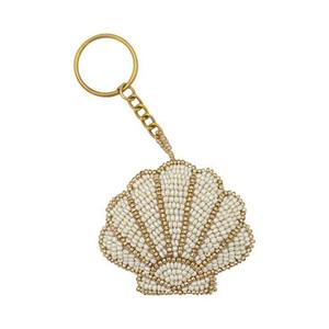 Embroidered Woven Carabiner Keychain Beaded Zinc Alloy <b>Ring</b> Durable <b>Coin</b> Holder Classic Style Handmade Charm - Product Image 3