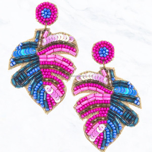 Pendientes de Aro con Cuentas Hechos a Mano, Ligeros, Deportivos, Modernos, Joyería de Moda para Mujer, Venta al Por Mayor para Fiestas - Product Image 5