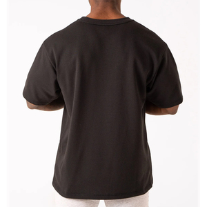 T-shirts pour hommes en coton 100% de haute qualité, légers, pour l'été, personnalisables, vente en gros, manches courtes, classiques, décontractés, devant uni - Product Image 2