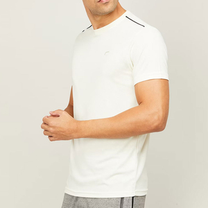Camisetas de verano al por mayor de manga corta, de alta calidad, personalizadas, de algodón y poliéster, para hombre, con estampado serigráfico. - Product Image 2