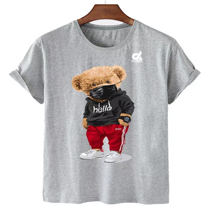 Custom Sublimation Cotton <b>Animal</b> Print Front Plus Size Oversized T-Shirts for <b>Men</b> Custom-Made High Quality Print Casual Apparel - Product Image 3