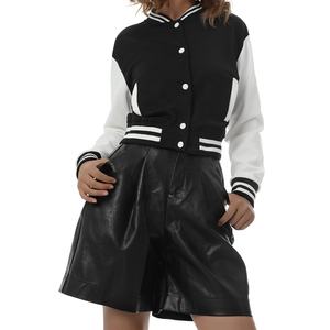 Veste universitaire courte de baseball personnalisable pour femmes, couleur personnalisée de qualité supérieure, veste universitaire en coton, veste universitaire respirante pour l'extérieur - Product Image 4