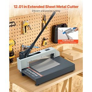 Guillotina de Chapa Metálica con Estructura de Acero Sólido, Cortadora Manual de Placas de Alta Resistencia de 12 Pulgadas, Herramienta de Alto Rendimiento - Product Image 2