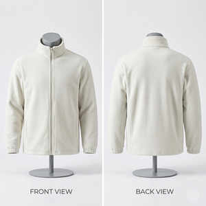 Veste à capuche unisexe en polaire premium 320 GSM, fermeture éclair intégrale, douce, chaude, imperméable, respirante, hiver, OEM ODM - Product Image 1