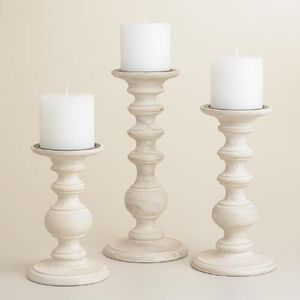 Wooden Candle Holder For Home Interior Decoration Stylish Handmade Carved Wood <b>Table</b> Decor Item - Product Image 3