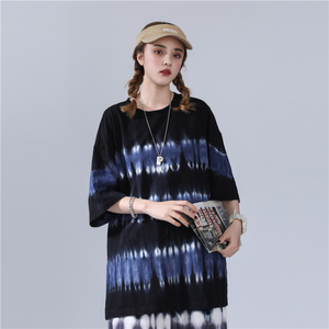 Camisetas Cortas Holgadas Personalizadas con Logotipo para Mujer, Camisetas de Algodón Grueso con Lavado Ácido Vintage para Mujer - Product Image 3