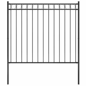 Valla de Jardín de Acero Negra de 5.9 pies x 4.9 pies, Producto de Estructuras de Acero - Product Image 1