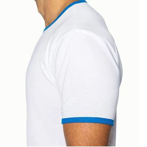T-shirt Ringer Homme Grande Taille Respirant Séchage Rapide Couleur Unie Col Rond Manches Courtes Tendance 2026 Prix Abordable - Product Image 4