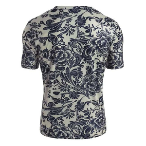 T-shirt imprimé graphique surdimensionné personnalisé en coton épais, style streetwear - Product Image 1