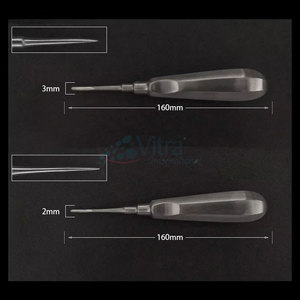 เครื่องมือถอนรากฟัน สแตนเลสสตีล คุณภาพสูง ใช้งานด้วยมือ ได้รับการรับรองมาตรฐาน CE ด้ามจับตามหลักสรีรศาสตร์ น้ำหนักเบา ใช้ซ้ำได้ - Product Image 3