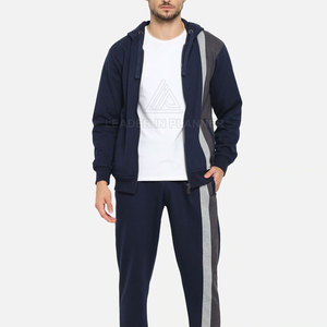 Latest Design Winter Men's <b>Tracksuit</b> Set Causal Long Sleeve Black Color <b>Plain</b> <b>Tracksuit</b> For Sale - Product Image 5