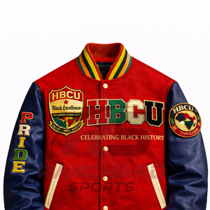 Chaqueta ligera para hombre estilo HBCU, cómoda y personalizada, chaqueta universitaria, chaqueta de colegio, chaqueta varsity hecha a medida. - Product Image 2