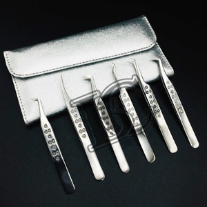 แหนบต่อขนตาสีเงินบรรจุได้อย่างยั่งยืนสำหรับ6แหนบขนมิงค์ - Product Image 5