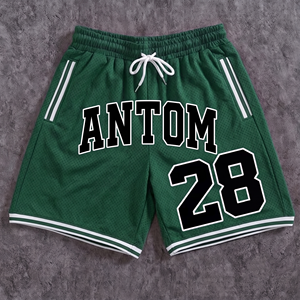 Shorts de basketball personnalisés en maille pour hommes, vente en gros, vierges, respirants, impression par sublimation, shorts de sport épais pour la course à pied - Product Image 4