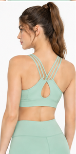 Women's Workout Sports <b>Bra</b> Seamless Stretch Breathable Yoga Gym Fitness Running <b>Crop</b> <b>Top</b> Logo Low MOQ Medium <b>Support</b> - Product Image 5