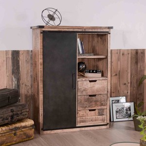 Vitrina industrial de metal y madera Vandana Royal Layer Character - Product Image 6