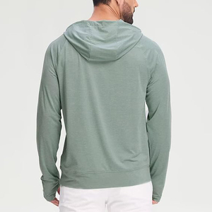 Sudadera con capucha y cremallera completa para hombre, chaqueta deportiva para correr, gimnasio, entrenamiento, deportes al aire libre, cálida y ligera - Product Image 3