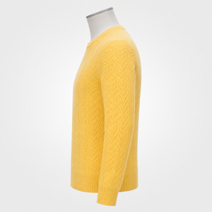 Pull en cachemire à col rond pour homme - Respirant, séchage rapide, toucher doux, texture raffinée, silhouette intemporelle, style décontracté chic pour tous les jours - Product Image 2