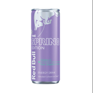 Red Bull Edición Primavera 12x250ml Latas Contiene Colorante Beta Apo 8 Carotenal y Riboflavinas Para Tonos Rosas Vibrantes Exportación - Product Image 1