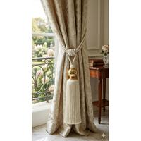 Attache de rideau de luxe en corde avec pompon décoratif pour rideaux, accessoires de fenêtre, décoration intérieure, style moderne