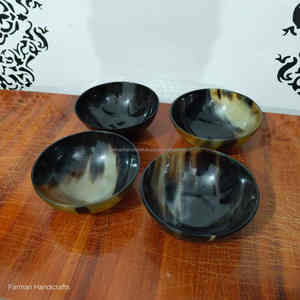 Cuencos pequeños de cuerno de buey de lujo, hechos a mano, pulidos, estilo lindo, personalizados, suministro al por mayor para fiestas a precio económico. - Product Image 2