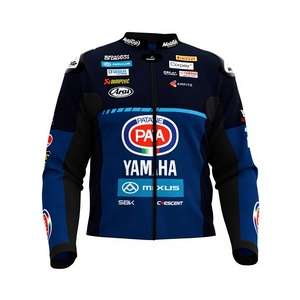 Jonathan Rea Ramaha SBK hecho a medida cuero de vaca perforado/chaqueta de carreras de cuero de canguro/chaqueta con joroba CE armaduras - Product Image 1