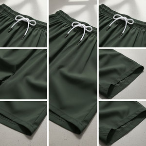 Shorts de course en tissu performant Easy Care pour hommes, séchage rapide, parfaits pour une utilisation sportive quotidienne, doux pour la peau, service OEM. - Product Image 6