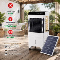 Ventilateur de refroidissement d'air industriel portable 3-en-1, humidificateur avec bac à glace, réservoir d'eau, 9 vitesses de vent pour bureau intérieur