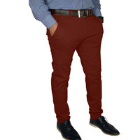 Pantalon de travail taille haute marron pour femme grande taille, coupe droite, formel et décontracté, qualité économique