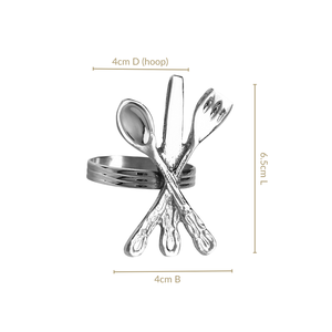 Juego de Anillos para Servilletas de Plata Vintage de Ambar Exports, Latón Puro, Duradero, 5 cm de Ancho, Decoración de Mesa de Lujo para Bodas y Restaurantes - Product Image 6