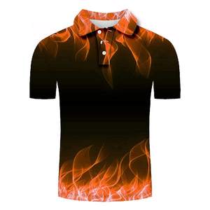 Nouveau style de polo en sublimation, t-shirt uni en polyester, polo pour homme, impression DTG personnalisée, chemises de golf - Product Image 3