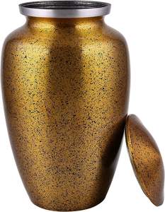 Urne commémorative décorative pour cendres de crémation d'adultes et d'animaux de compagnie, urne de rangement de cendres haut de gamme pour exposition commémorative à domicile à prix réduit - Product Image 5